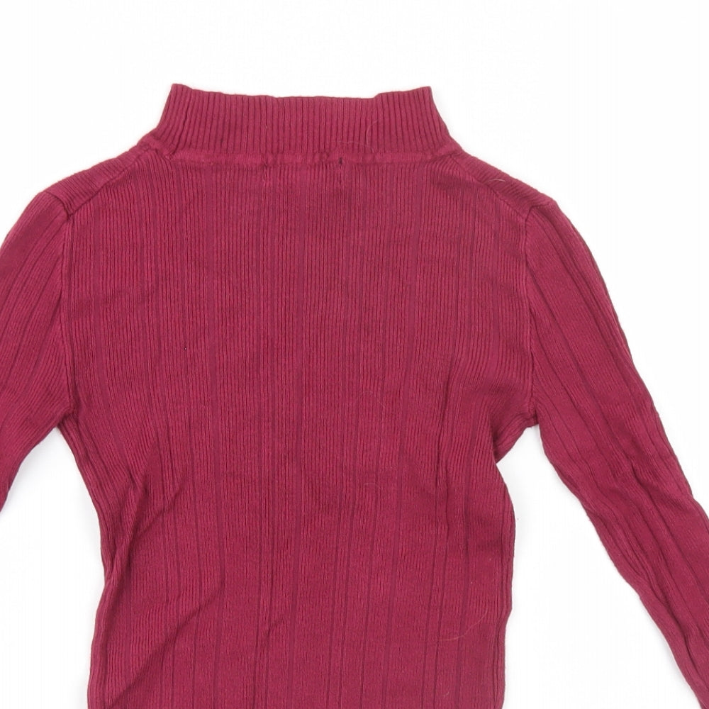 Atmosphere Womens Pink High Neck  Viscose Pullover Jumper Size 8