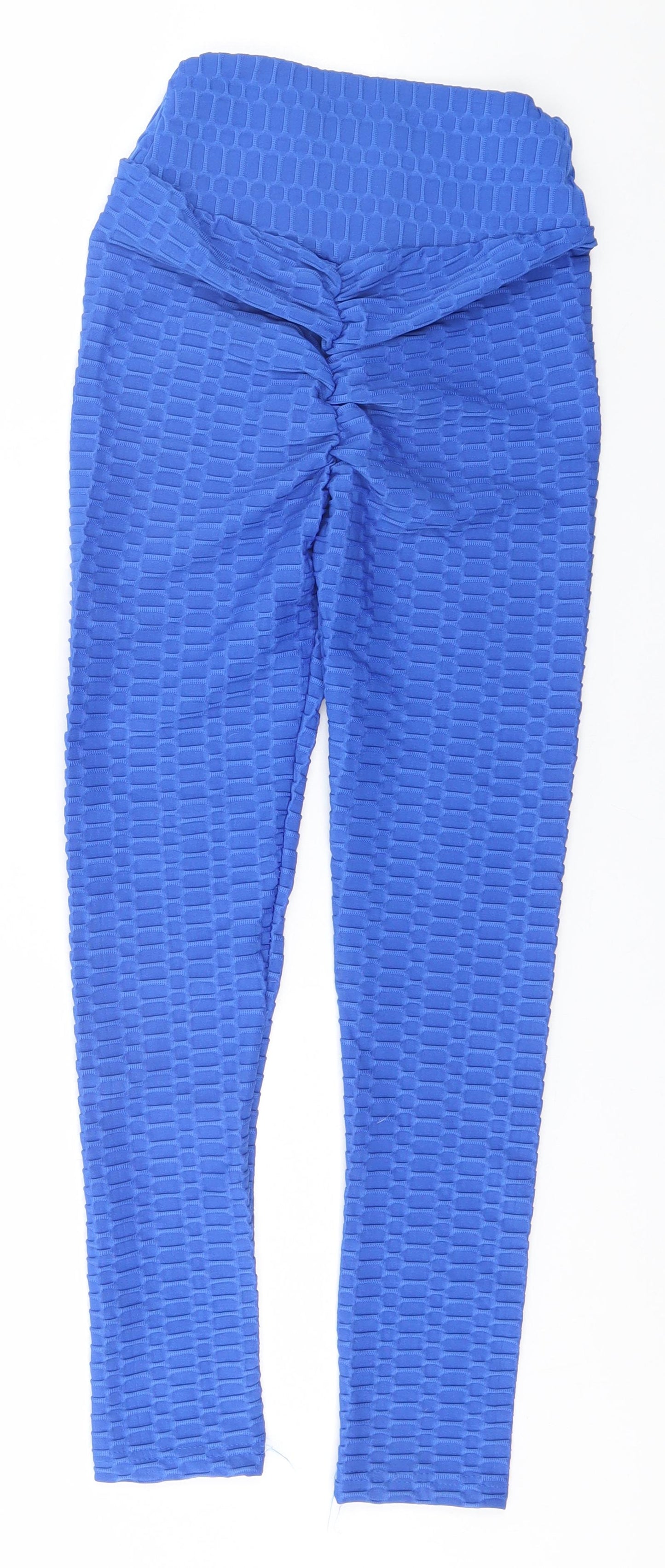Womens UK Size M Preworn Regular Fit  Blue Trousers