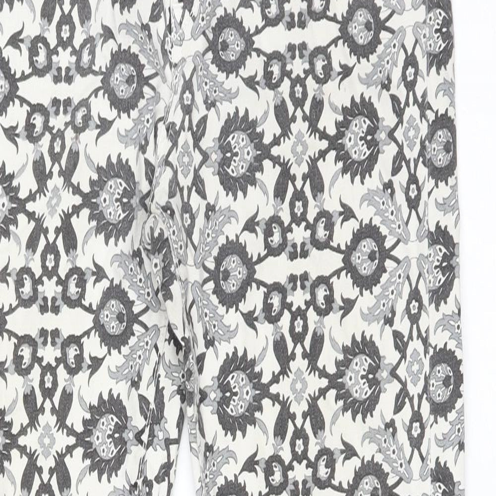 Zara Womens Multicoloured Floral  Skinny Jeans Size 30 L26 in Regular