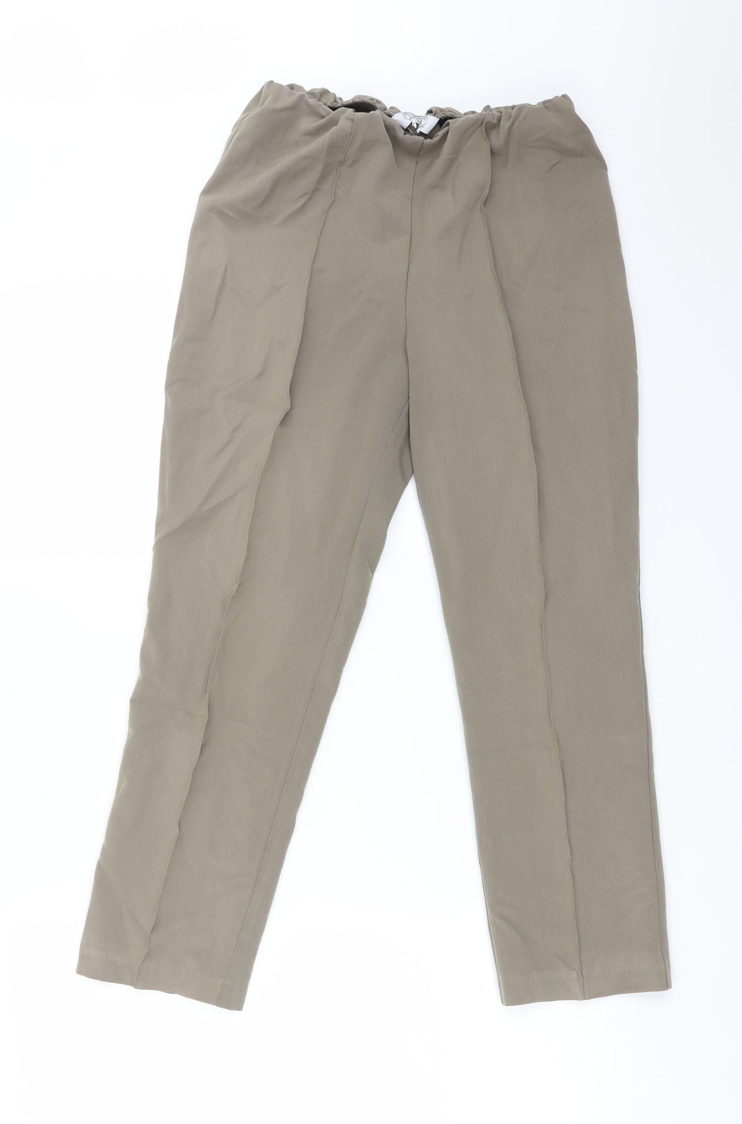 Classic Womens Brown  Polyester Trousers  Size 10 L25 in Regular