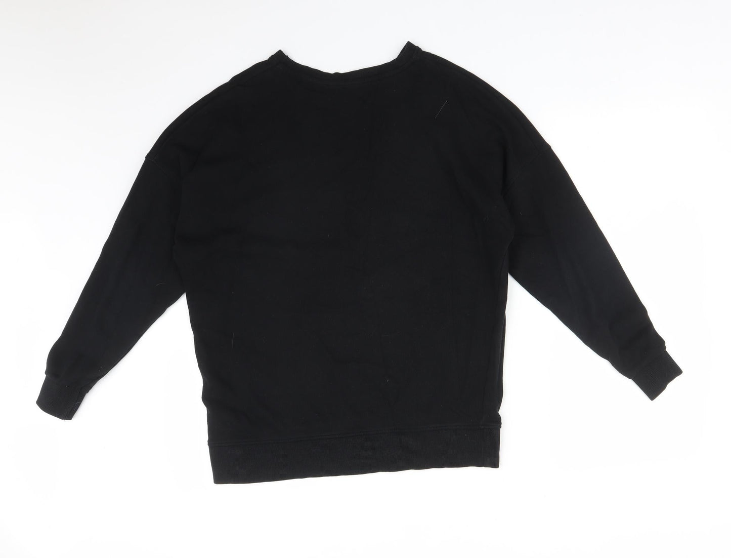 New Look Womens Black  Cotton Pullover Sweatshirt Size 8   - BE KIND THINK KIND STAY KIND