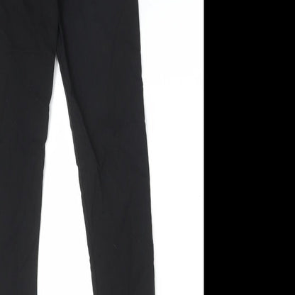 Reverse Girls Black  Polyester Dress Pants Trousers Size 11-12 Years  Regular
