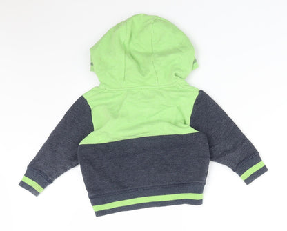 Blue Zoo Boys Multicoloured Colourblock Cotton Pullover Jumper Size 12-18 Months