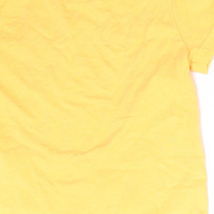 F&F Boys Orange  Cotton Basic T-Shirt Size 18-24 Months Round Neck  - KEEPING COOL BY THE POOL