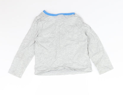 Peacocks Baby Grey  Cotton Basic T-Shirt Size 18-24 Months Round Neck  - I ROAR IN MY SLEEP