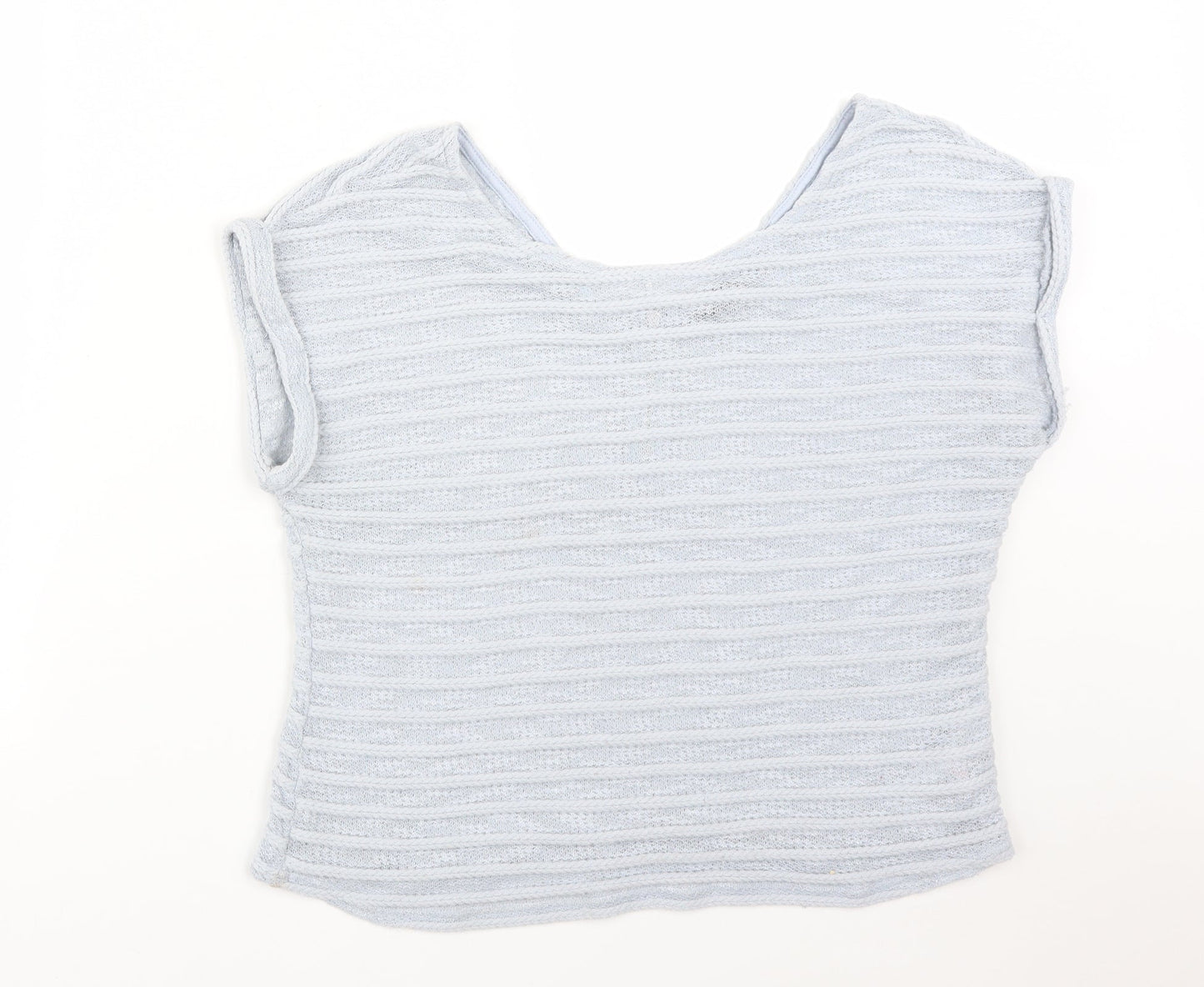 Womens UK Size 12 New Look Blue Basic T-Shirt