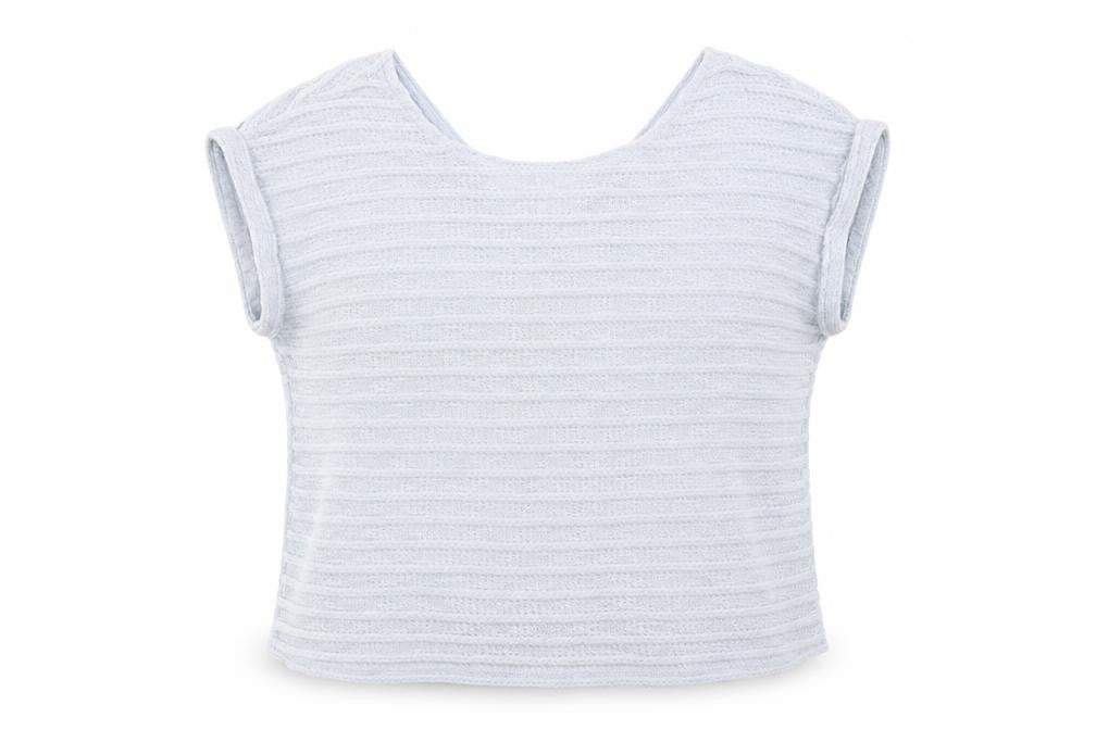 Womens UK Size 12 New Look Blue Basic T-Shirt