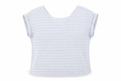 Womens UK Size 12 New Look Blue Basic T-Shirt
