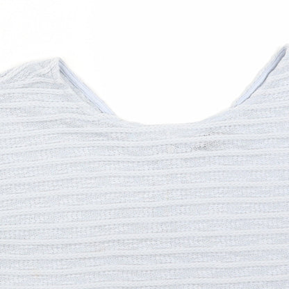 Womens UK Size 12 New Look Blue Basic T-Shirt