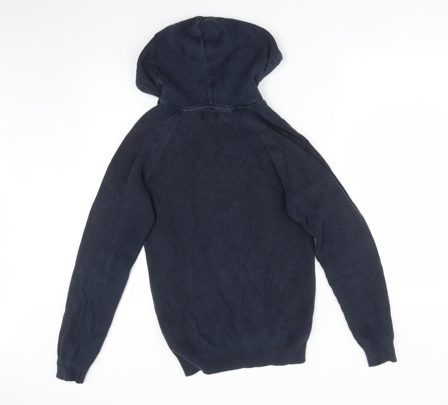 Mens UK Size XS NEXT Blue Pullover Hoodie