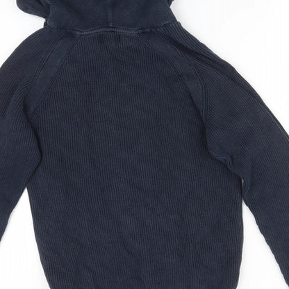 Mens UK Size XS NEXT Blue Pullover Hoodie