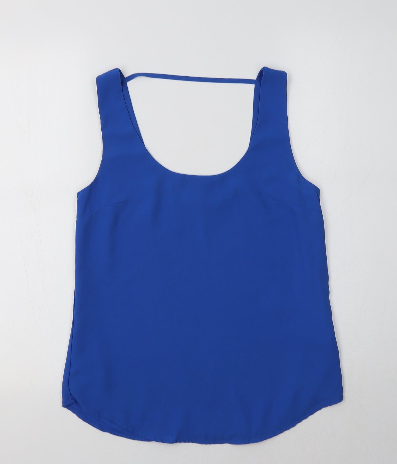Womens UK Size 8 Oasis Blue Basic Tank