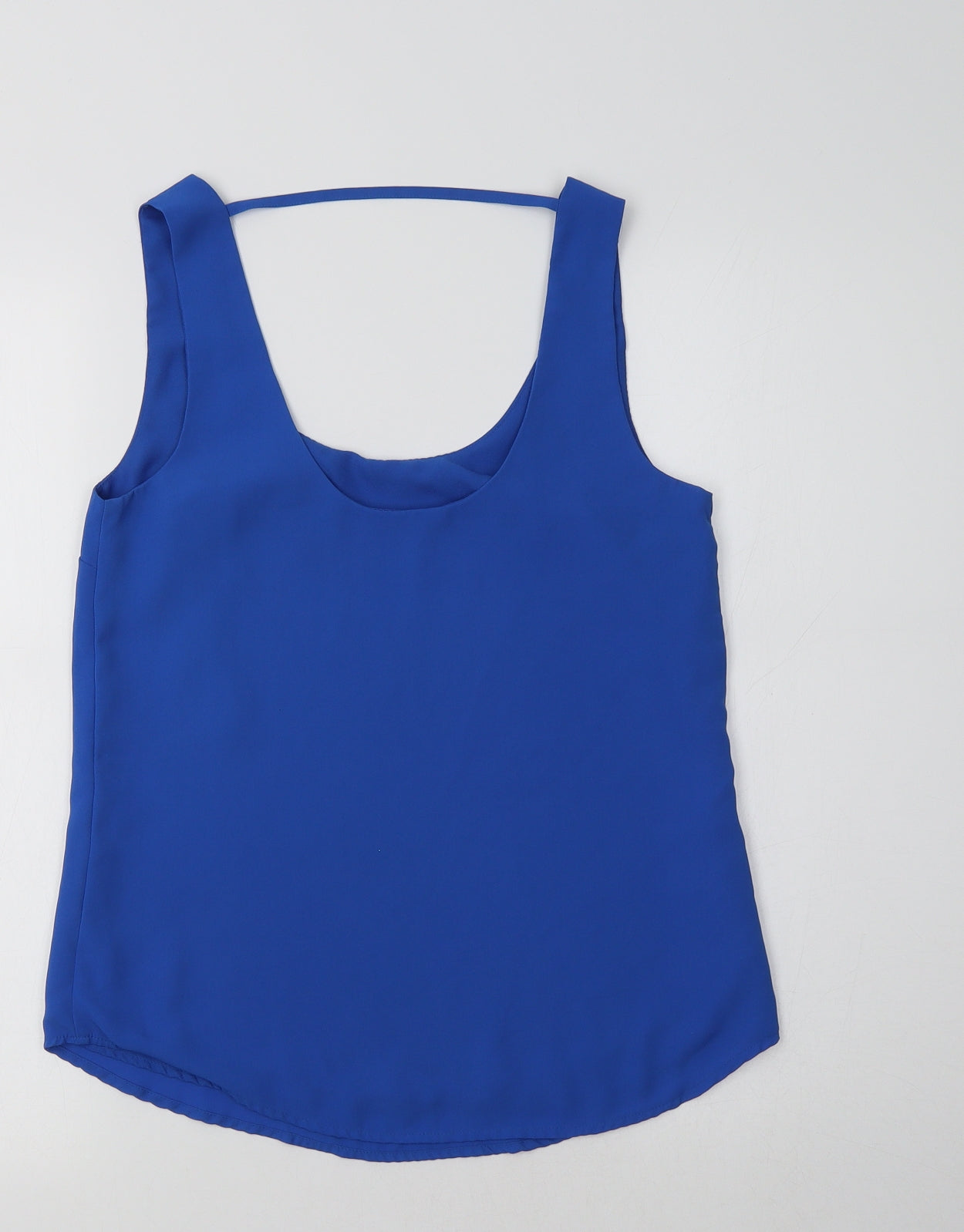 Womens UK Size 8 Oasis Blue Basic Tank