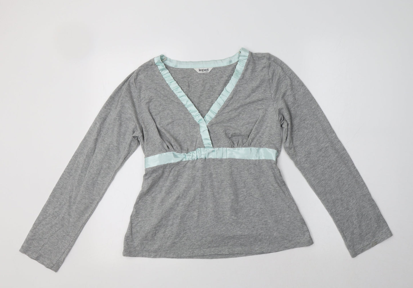 Lepel Womens Grey  Cotton Top Pyjama Top Size 12