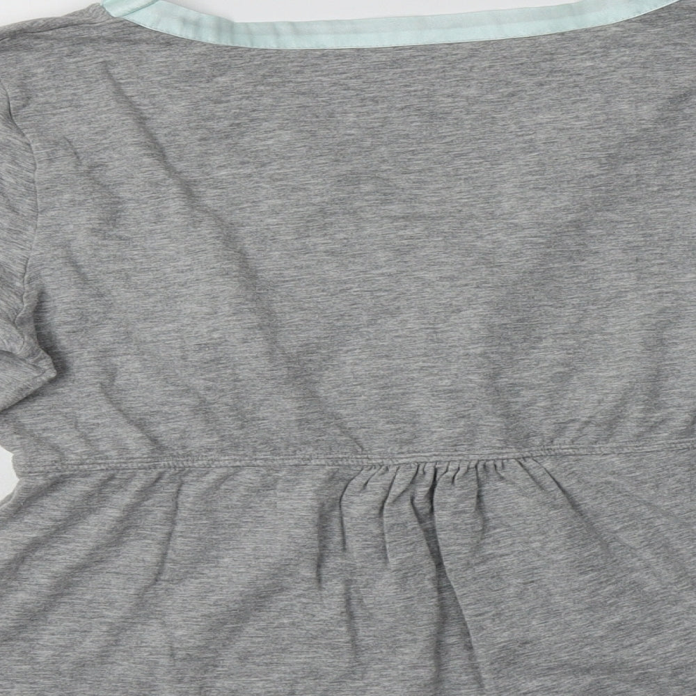 Lepel Womens Grey  Cotton Top Pyjama Top Size 12