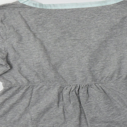 Lepel Womens Grey  Cotton Top Pyjama Top Size 12