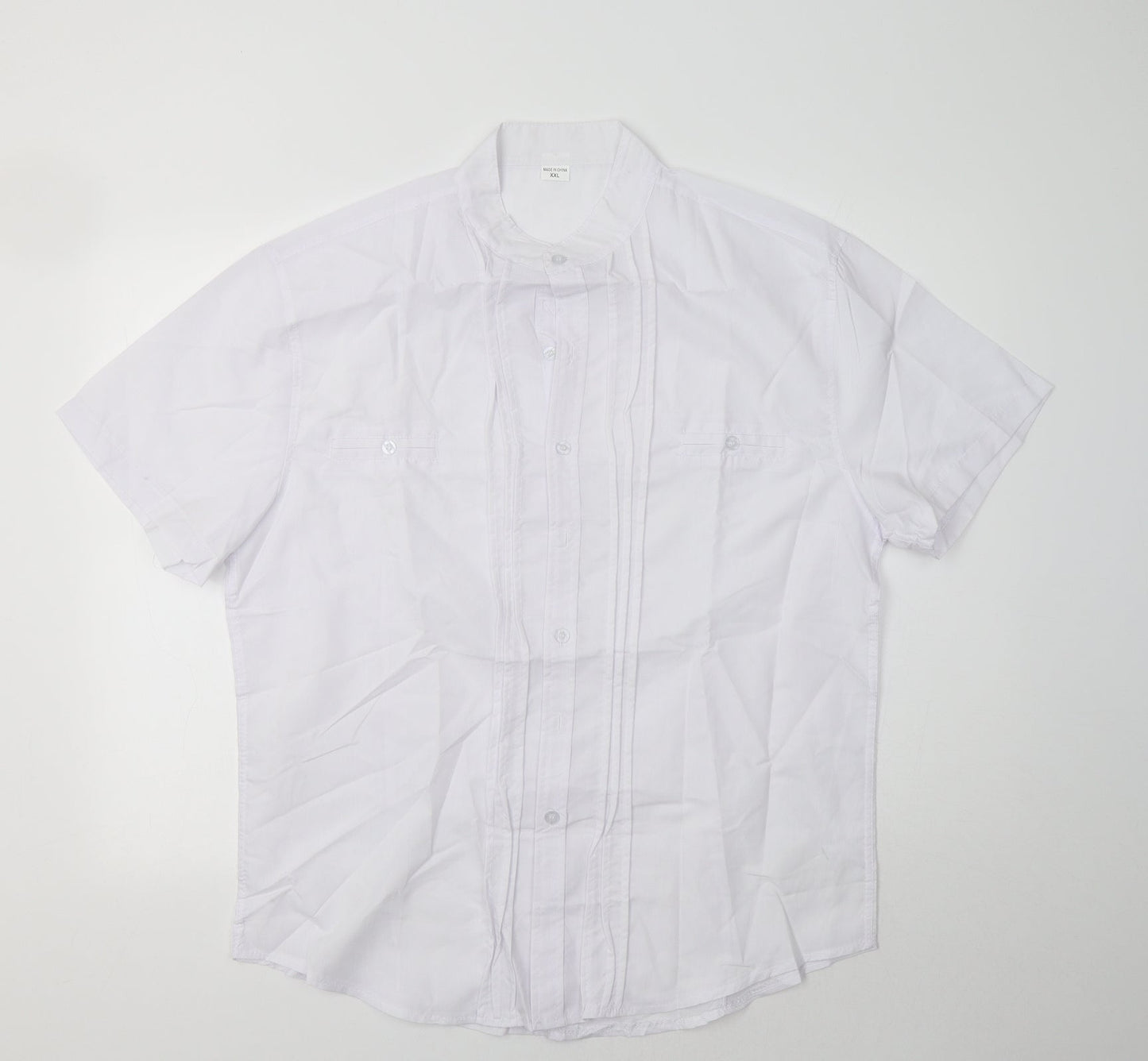Womens UK Size 2XL Preworn White Basic Button-Up
