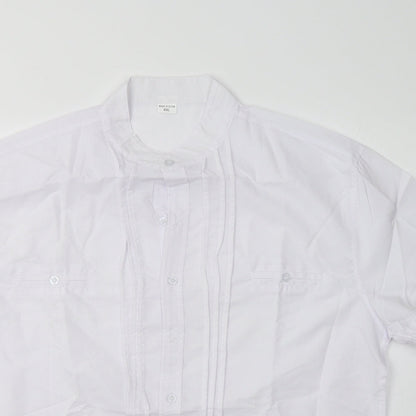 Womens UK Size 2XL Preworn White Basic Button-Up