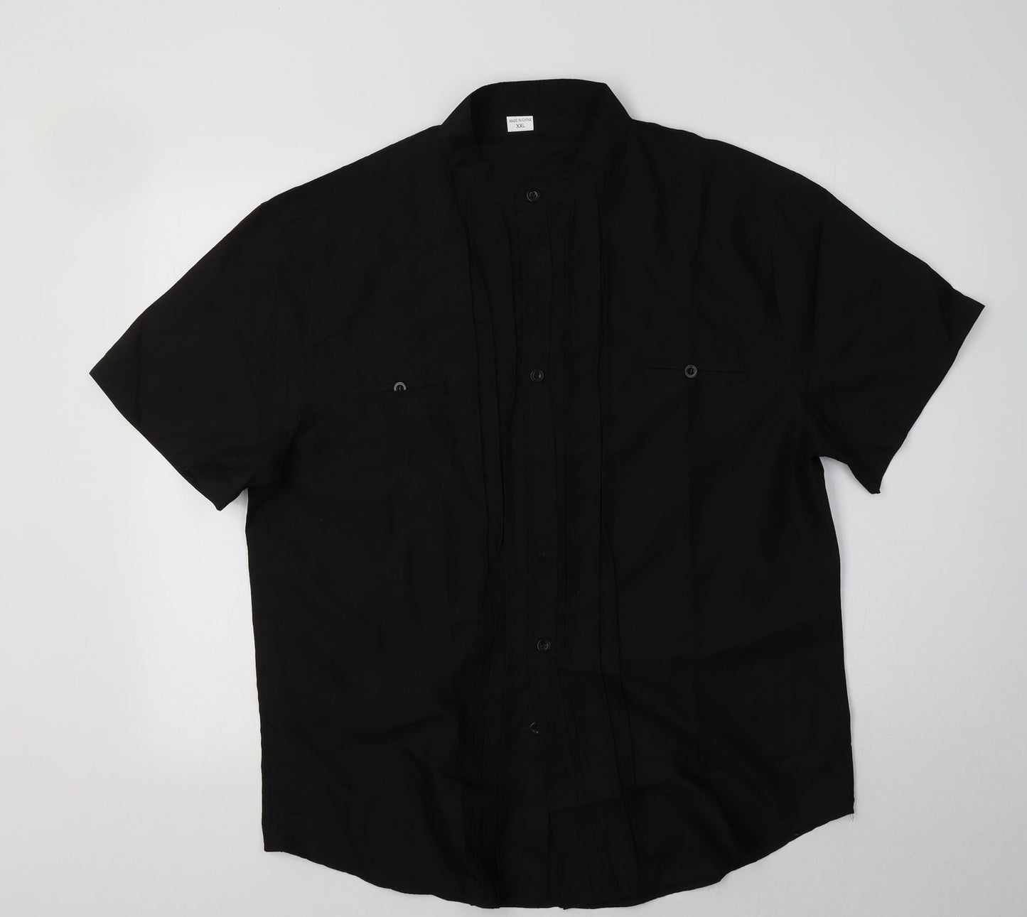 Womens UK Size 2XL Preworn Black Basic Blouse