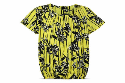Womens UK Size 10 Debenhams Yellow Basic Blouse