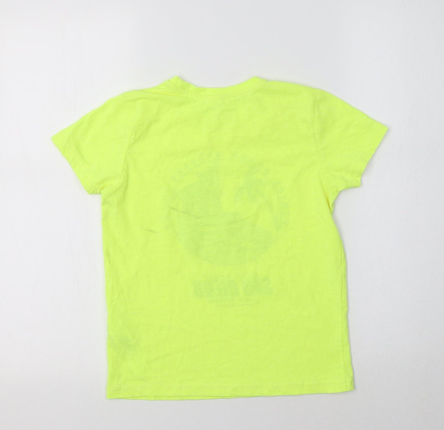 Primark Girls Yellow  Polyester Basic T-Shirt Size 7-8 Years Crew Neck  - San Diego