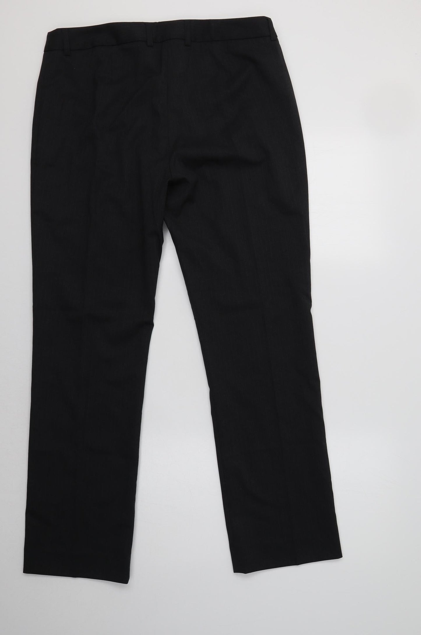 Womens UK Size 14 Preworn Regular Fit Dress Pants Grey Trousers