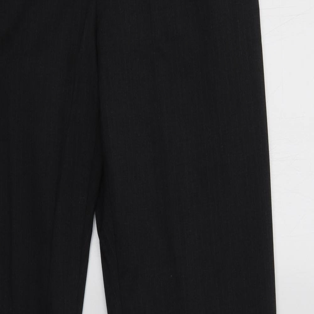 Womens UK Size 14 Preworn Regular Fit Dress Pants Grey Trousers