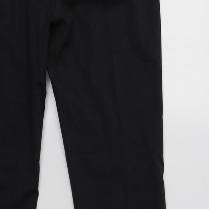 Womens UK Size 14 Preworn Regular Fit Dress Pants Grey Trousers
