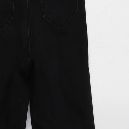 Missguided Womens Black  Cotton Skinny Jeans Size 8 L26 in Regular