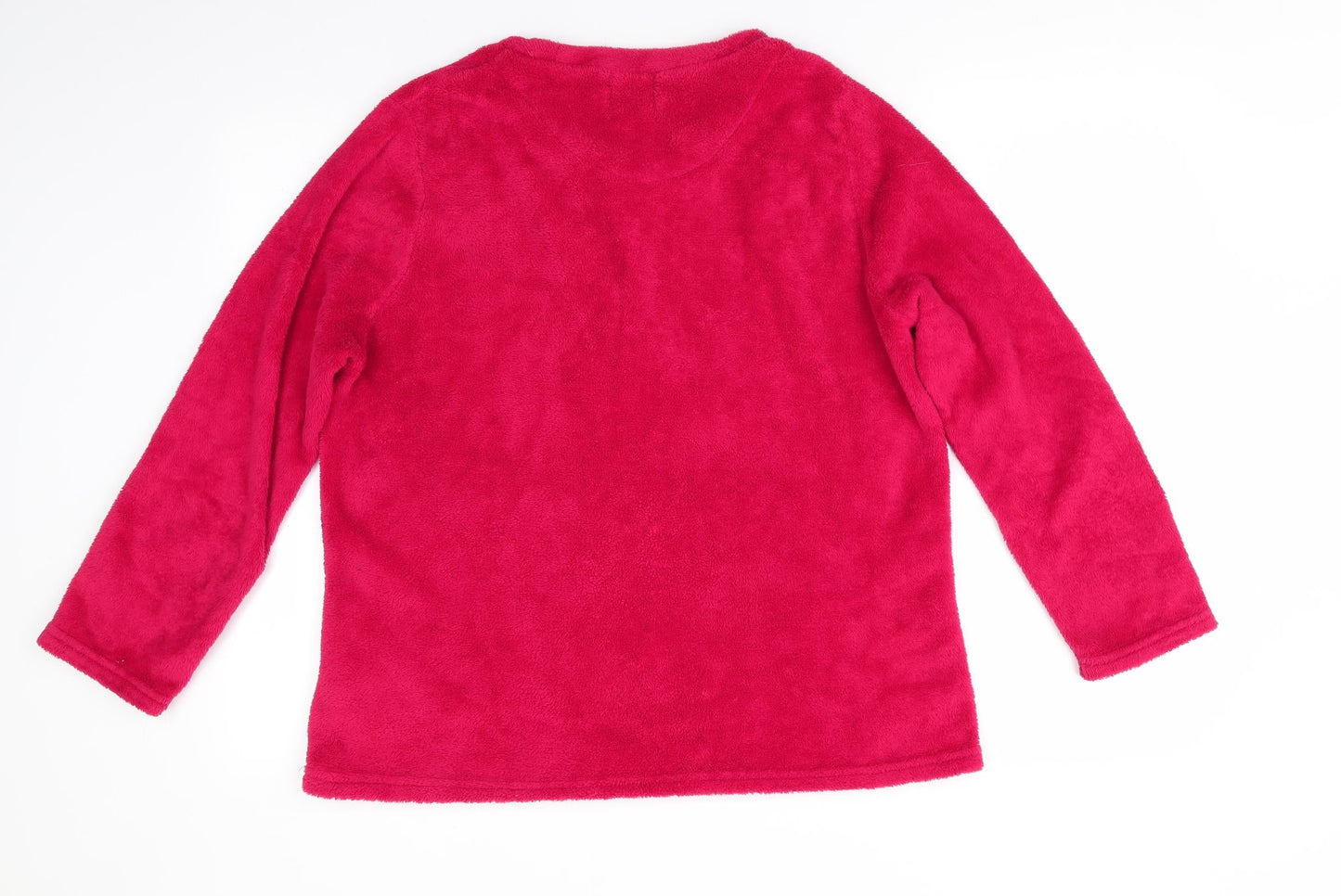 Love To Lounge Womens Red Animal Print Polyester  Pyjama Top Size 14   - Christmas Pyjama Top