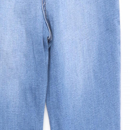 I Love Girlswear Girls Blue  Cotton Skinny Jeans Size 12 Years  Regular Zip - Distressed Jeans