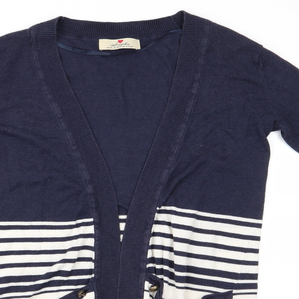 Womens UK Size 10 Atmosphere Blue Cardigan Jumper