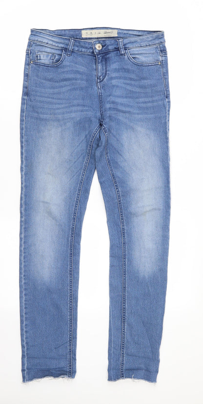 Denim Co Womens Blue  Cotton Skinny Jeans Size 10 L30 in Regular