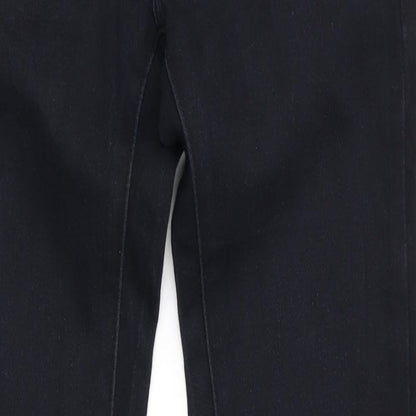 Miss R J New Fashion Womens Blue  Cotton Skinny Jeans Size 8 L31 in Regular  - Blue Black mix Deep waistable