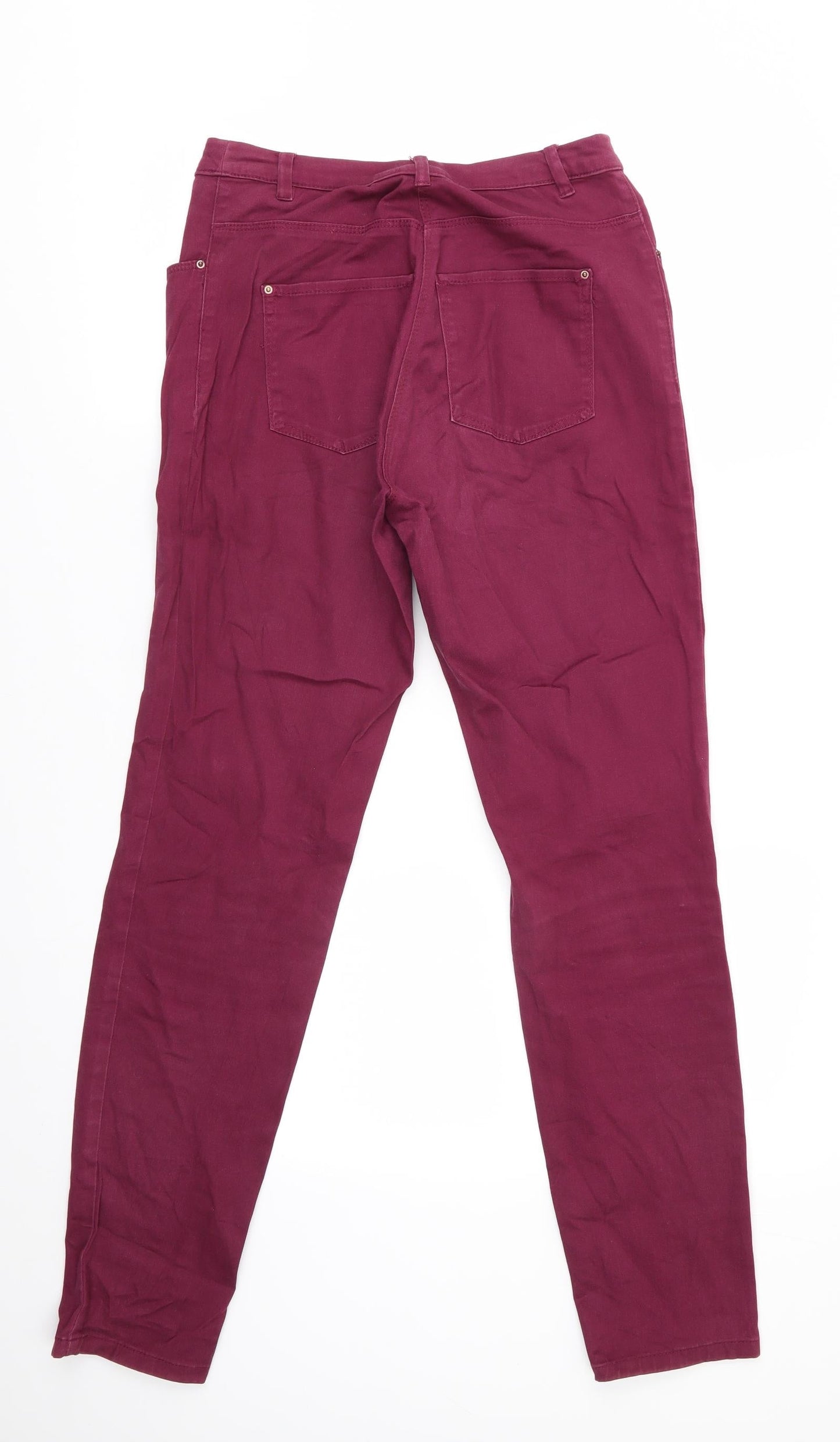 Womens UK Size  Preworn  Straight Red Jeans