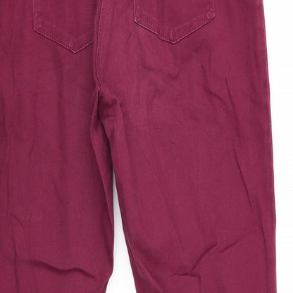 Womens UK Size  Preworn  Straight Red Jeans
