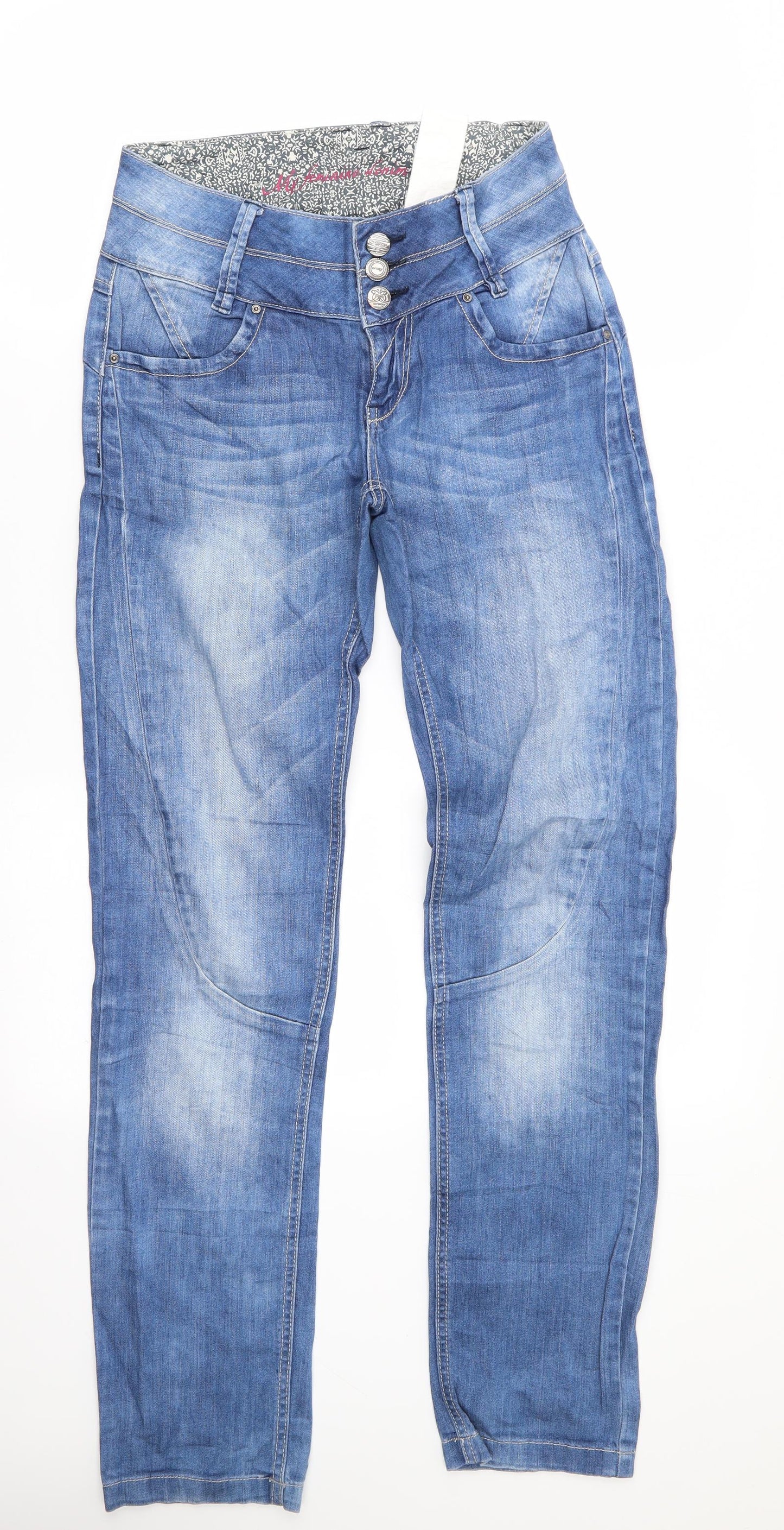 My Feminine Denim Womens Blue   Straight Jeans Size 6 L31 in Regular  - Deep Waistband