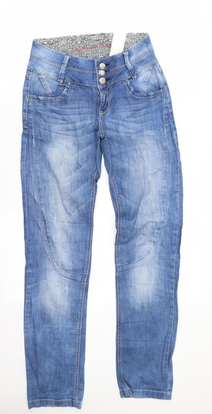 My Feminine Denim Womens Blue   Straight Jeans Size 6 L31 in Regular  - Deep Waistband