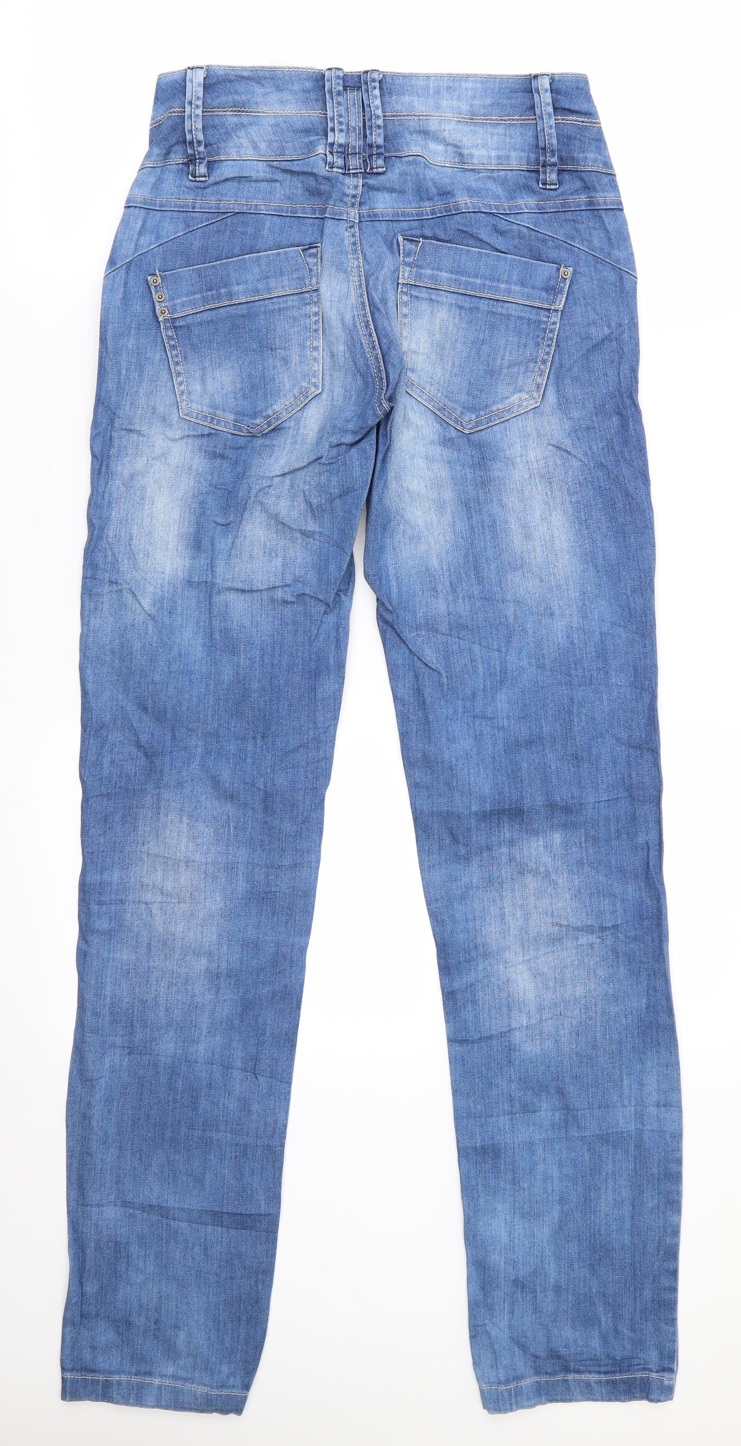 My Feminine Denim Womens Blue   Straight Jeans Size 6 L31 in Regular  - Deep Waistband