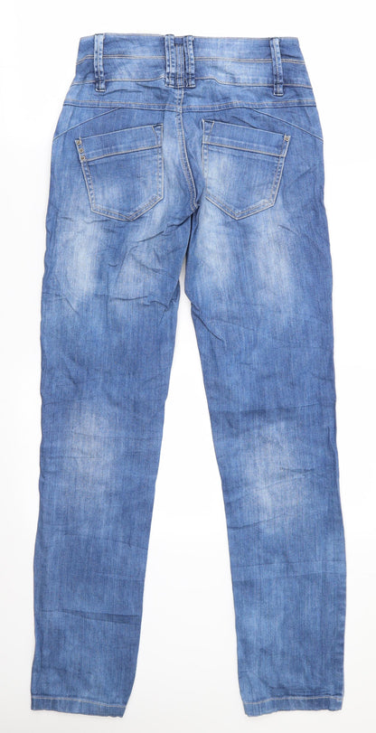My Feminine Denim Womens Blue   Straight Jeans Size 6 L31 in Regular  - Deep Waistband