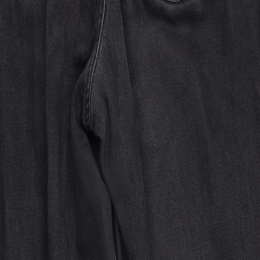 Denim Co Womens Black  Cotton Straight Jeans Size 12 L27 in Regular