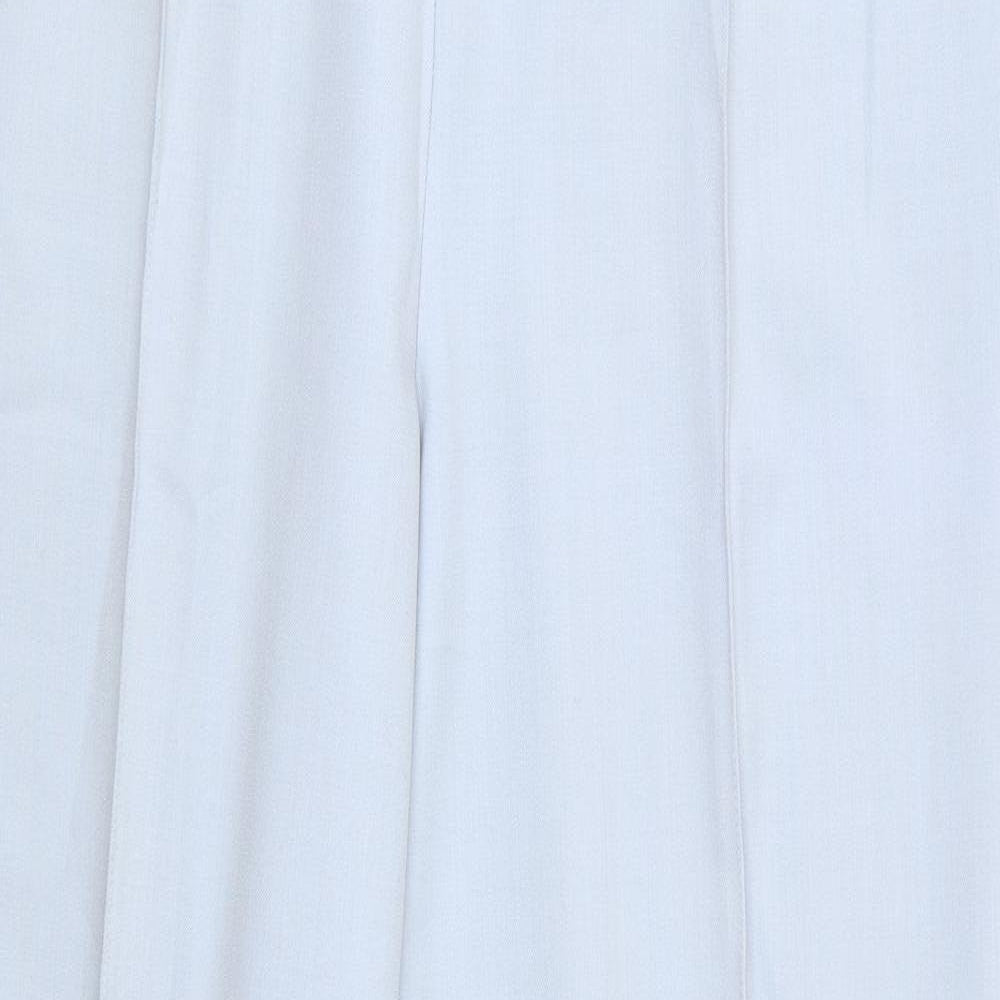 ara Womens Blue  Polyester Trousers  Size 18 L30 in Regular  - Pale Blue Raised front & back seams Short out ankle vents