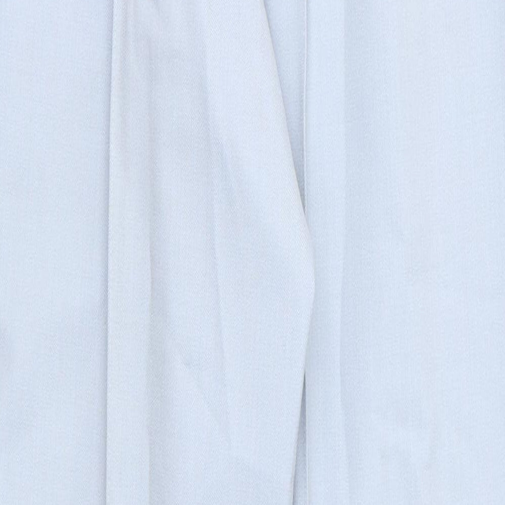 ara Womens Blue  Polyester Trousers  Size 18 L30 in Regular  - Pale Blue Raised front & back seams Short out ankle vents