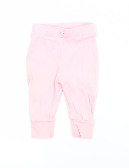 George Baby Pink  Cotton Capri Trousers Size 3-6 Months