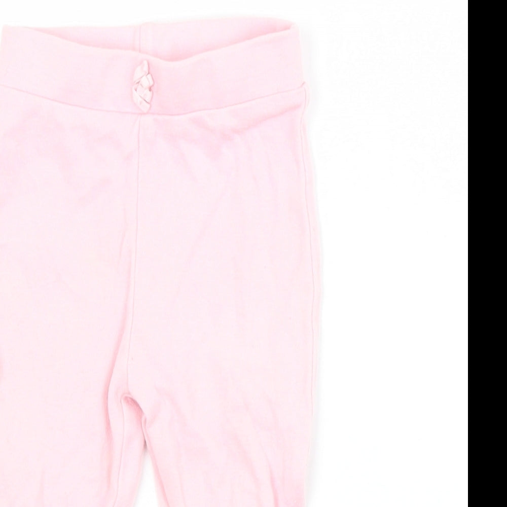 George Baby Pink  Cotton Capri Trousers Size 3-6 Months