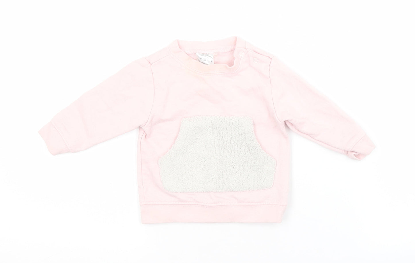 Kyle & Deena Girls Pink  Cotton Pullover Jumper Size 0-3 Months