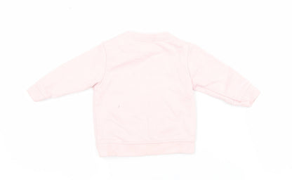 Kyle & Deena Girls Pink  Cotton Pullover Jumper Size 0-3 Months