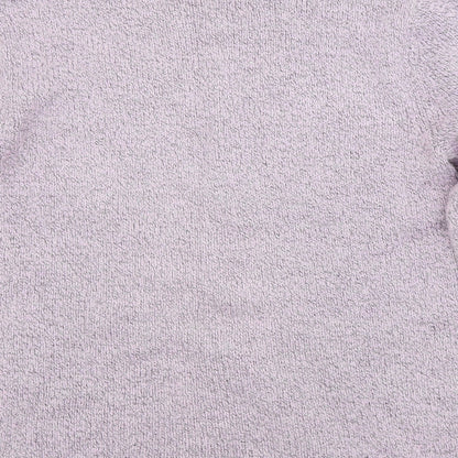 Damart Womens Purple Round Neck  Acrylic Pullover Jumper Size 10