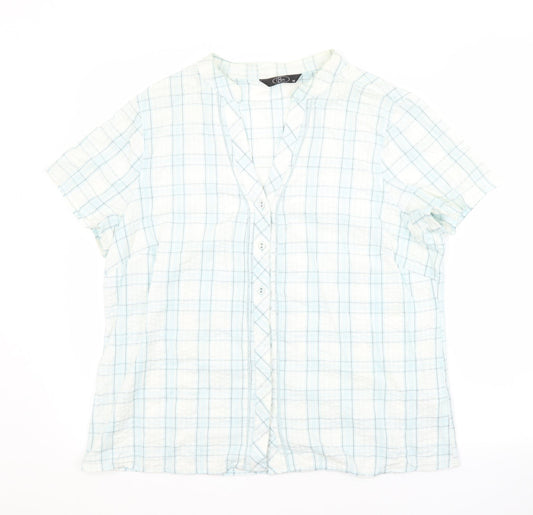 Womens UK Size 16 BM Multicoloured Basic Button-Up
