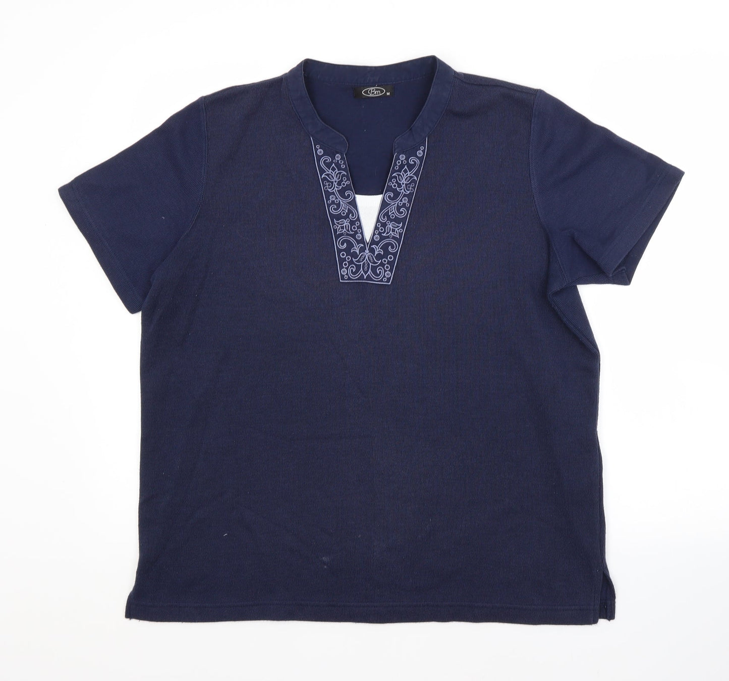 Womens UK Size M BM Blue Basic Blouse